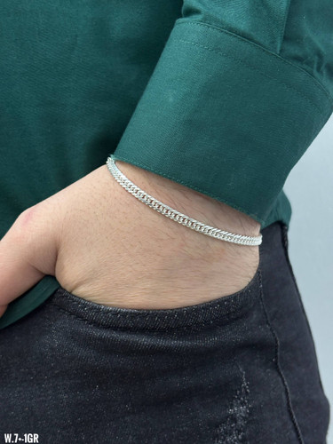 دستبند مردانه نقره 7گرم