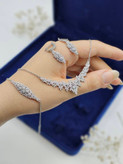 سرویس زنجیری نقره زنانه ایتالیایی عیار۹۲۵ مدل Sv1164