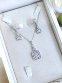 نیمست جواهری نقره امرالدکات عیار925 مدل Sv2073