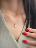 نیمست جواهری نقره زنانه عیار925مدل Sv1079