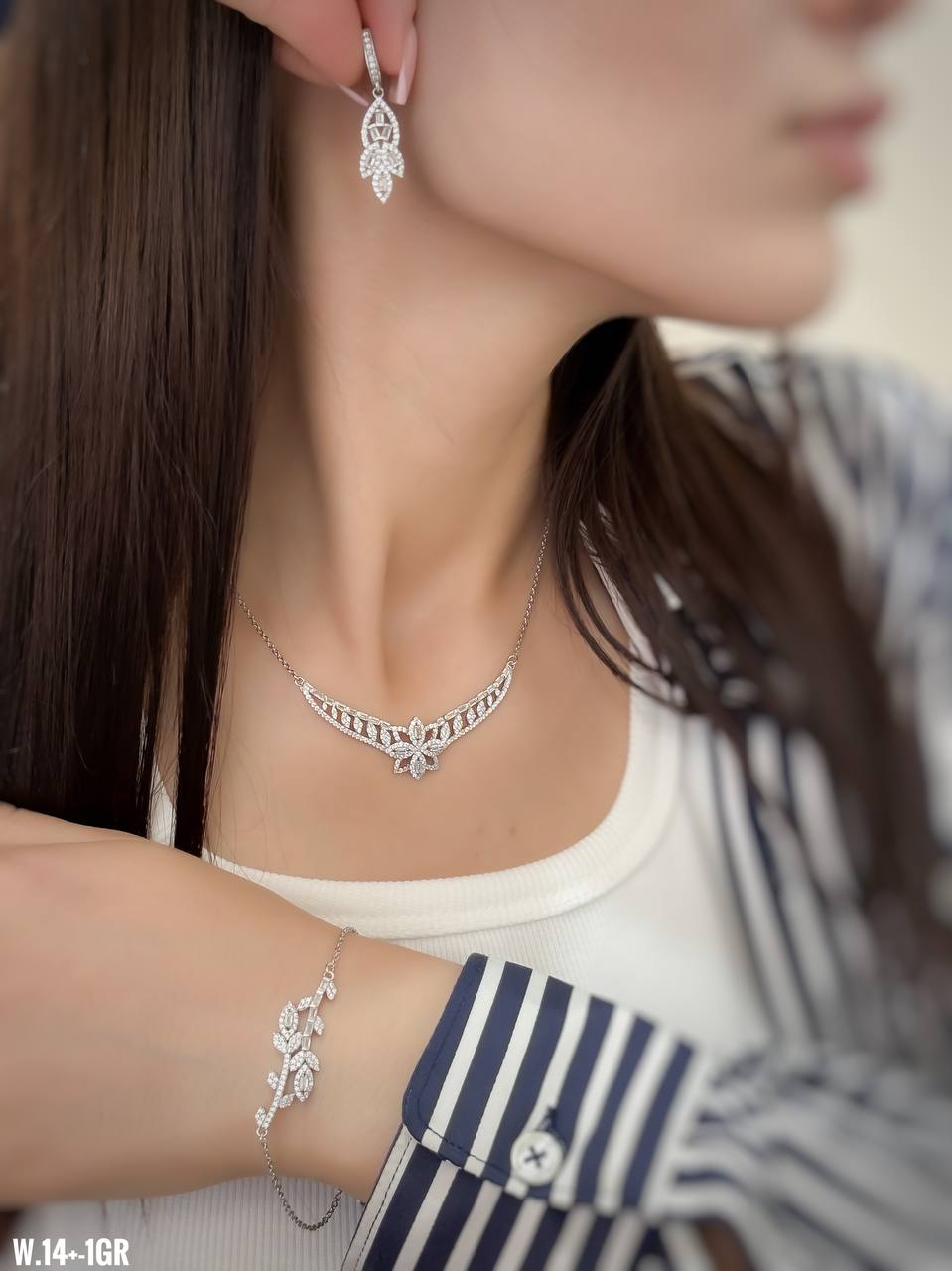 سرویس نقره زنانه ۹۲۵ زنجیری